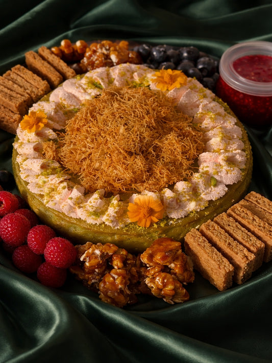 Kunafa Pistachio Cheesecake
