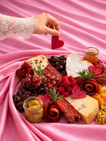 Valentine's Cheese Board